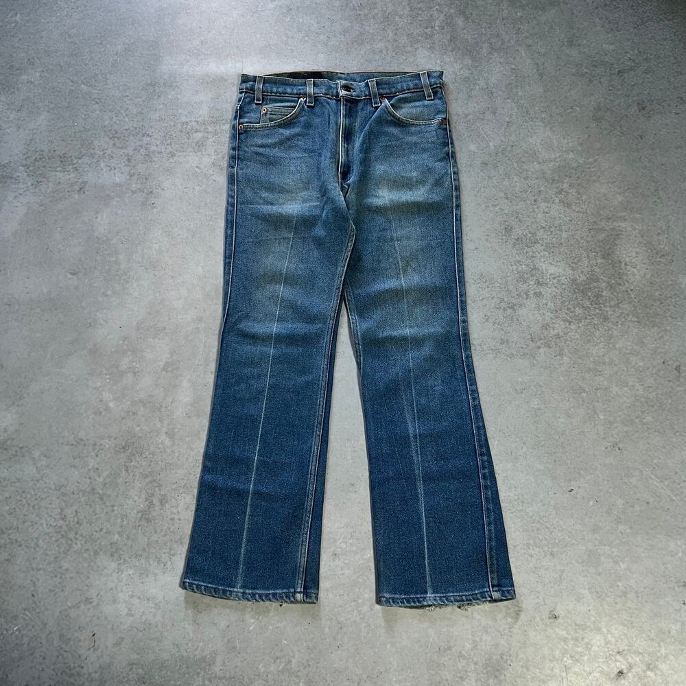 Levi's 517 Bootcut Mens 34x31 Jeans Vintage Blue USA Made 1997 Orange Tab Denim